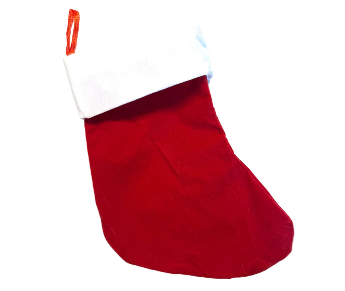 Red and White Stocking Stuffer Christmas Stockings, 8.5" x 5.5"