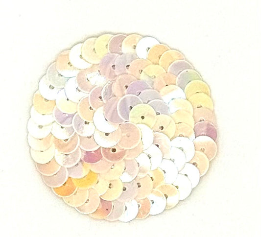 Dot Applique - Iridescent Pastel Color Sequins 1.75"