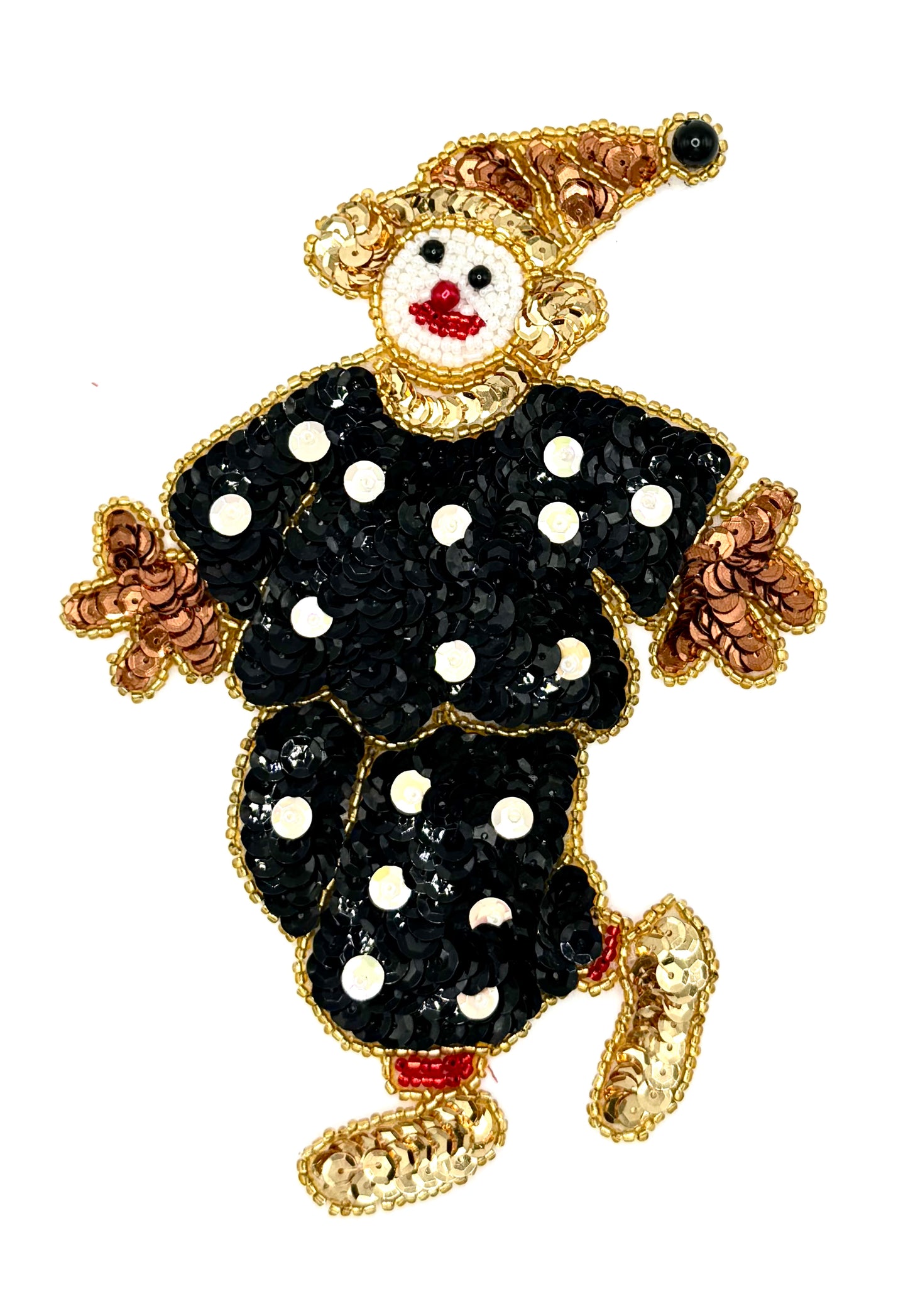Payaso negro con lunares blancos - 2 variantes de tamaño