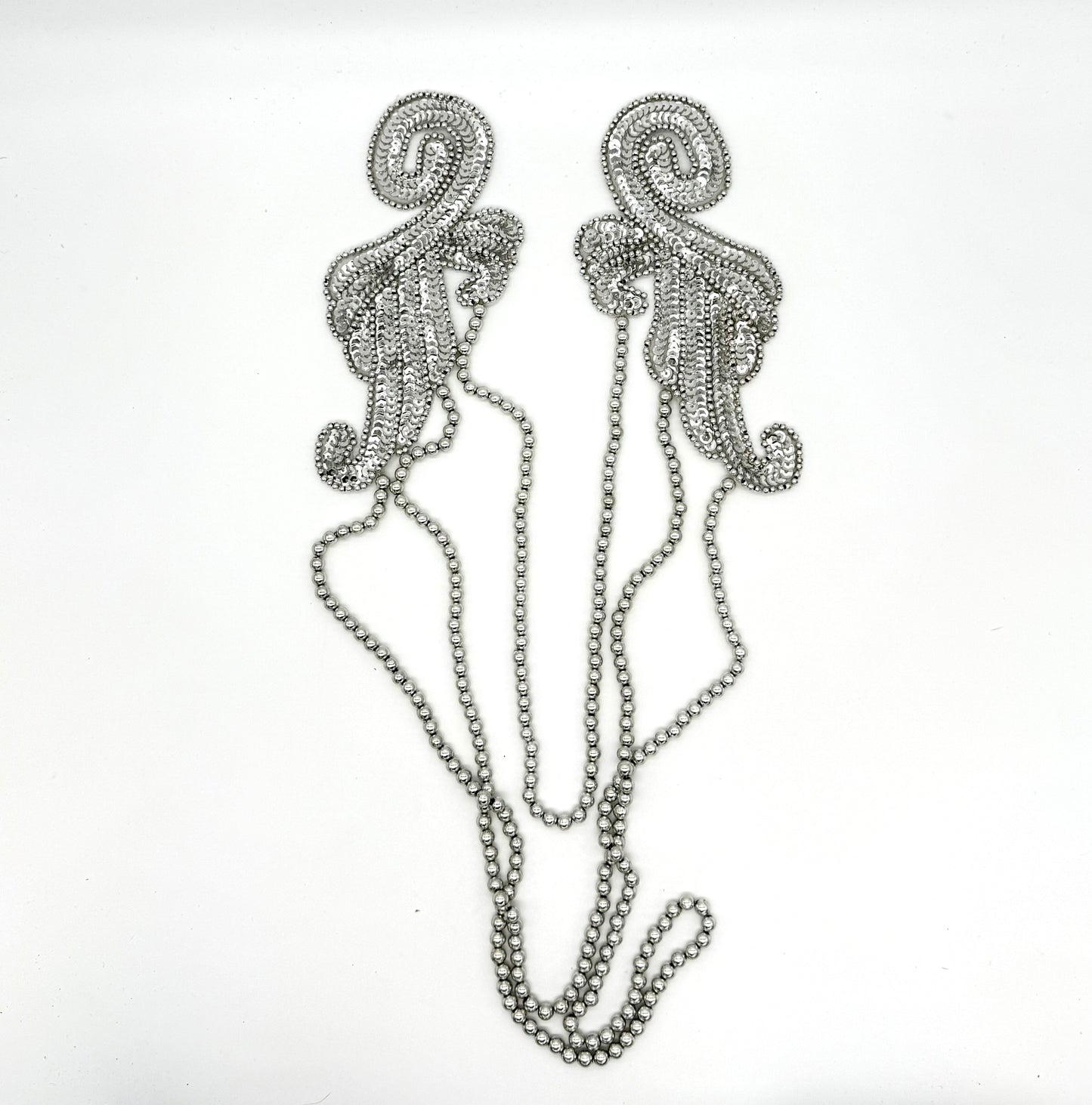 Choice of Color Epaulet with Strands of Beads, 17" x 13"