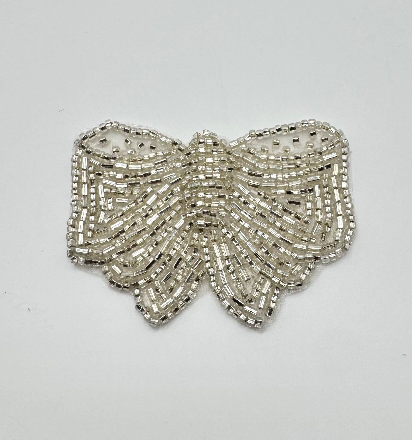 Butterfly with Silver Beads 3" x 2"