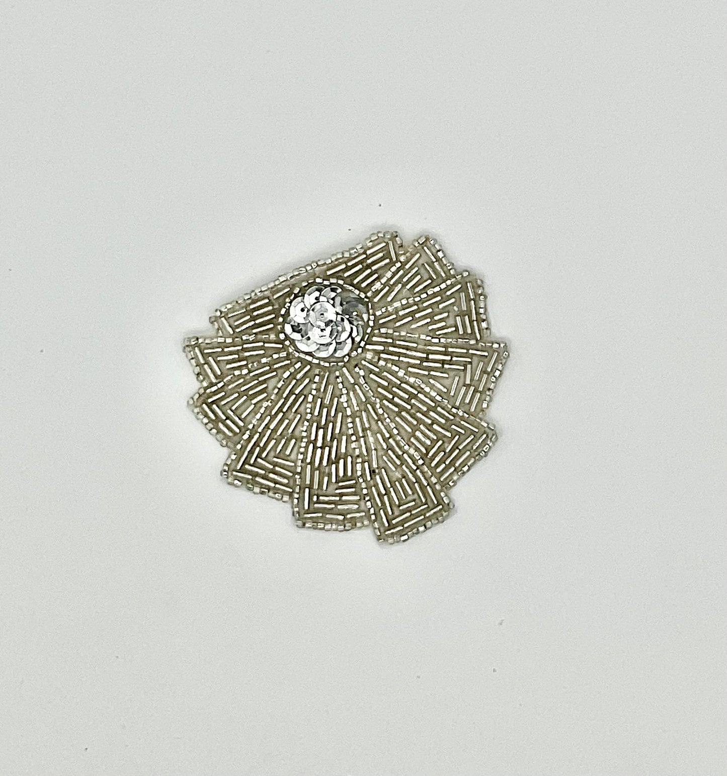 Cuentas de plata con diseño de motivo 3" x 3"
