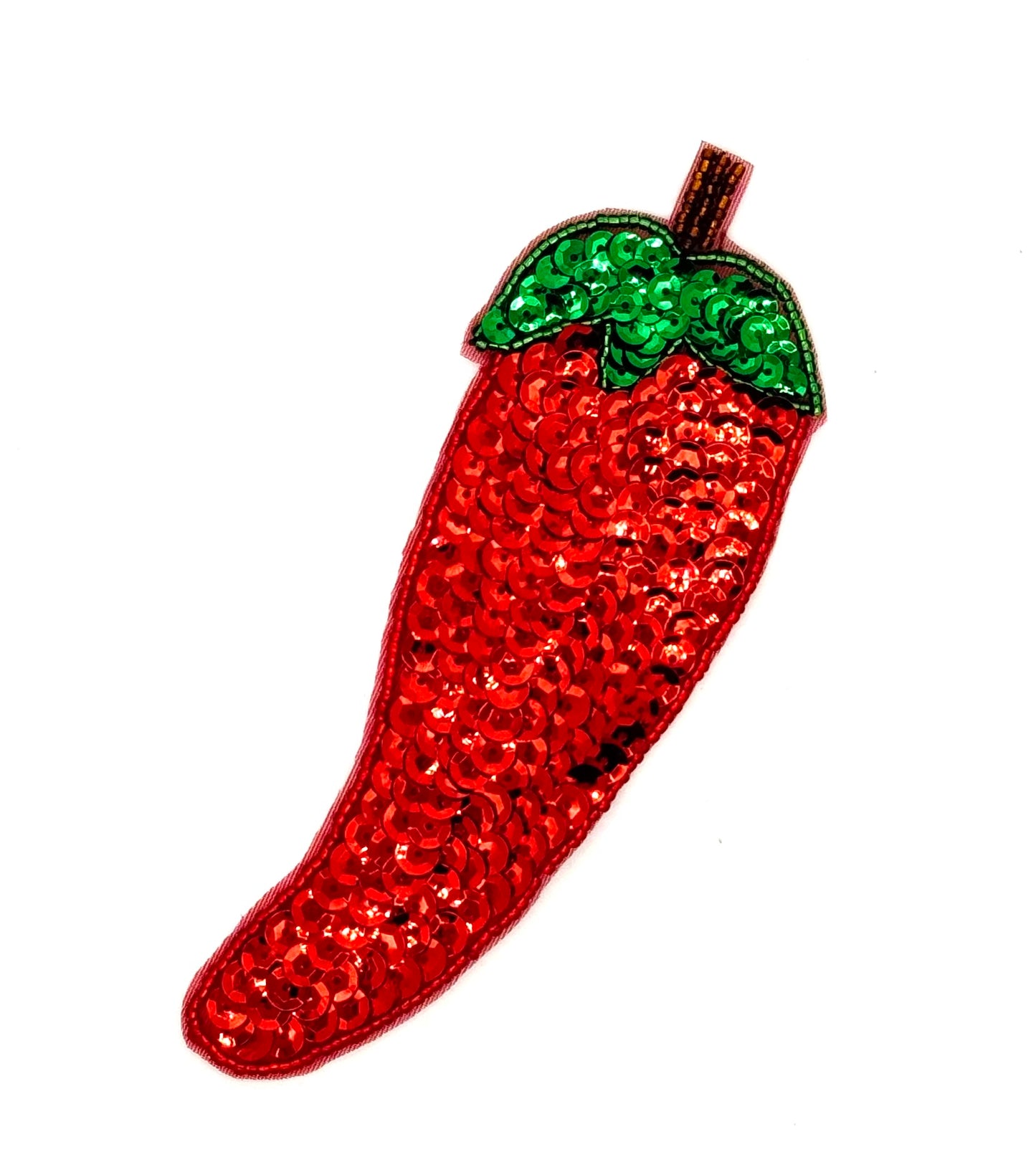 Aplicación de Chile con Lentejuelas y Cuentas 6" x 2"