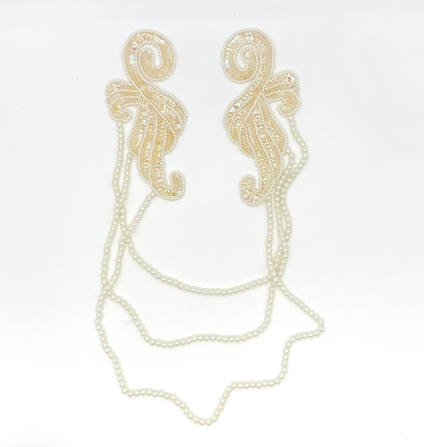 Choice of Color Epaulet with Strands of Beads, 17" x 13"