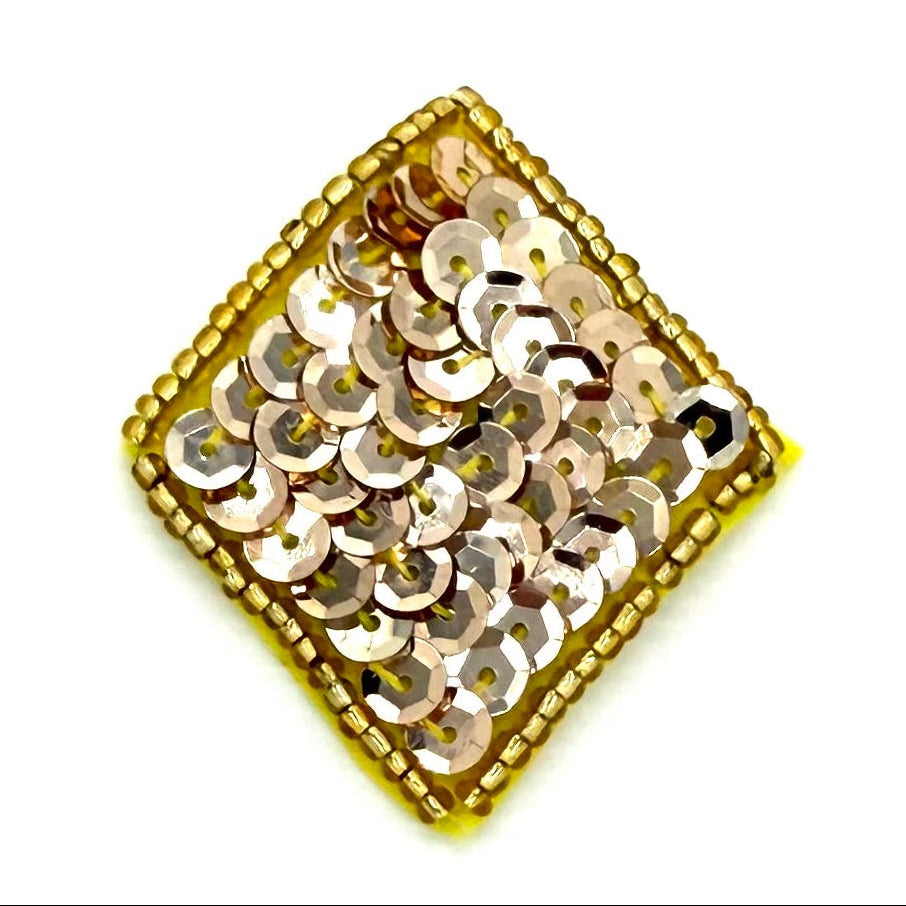 Sequin & Beaded Card Suit Appliqués – Sets or Singles, 1.75" x 1.5"
