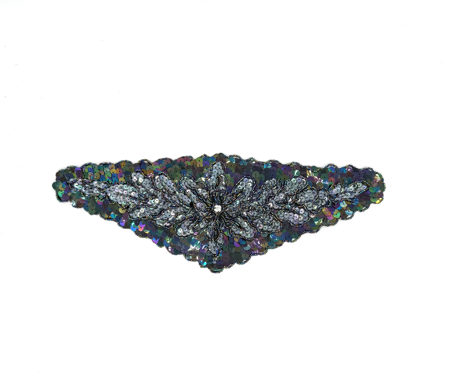 Cinturón de diseño Motif - Lentejuelas Moonlight - Cuentas Moonlight - Diamantes de imitación 14" x 5"