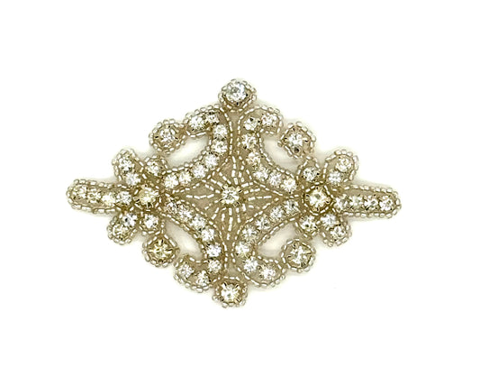 Designer Motif - High Quality AB Rhinestones - Beads 4" x 2.5"