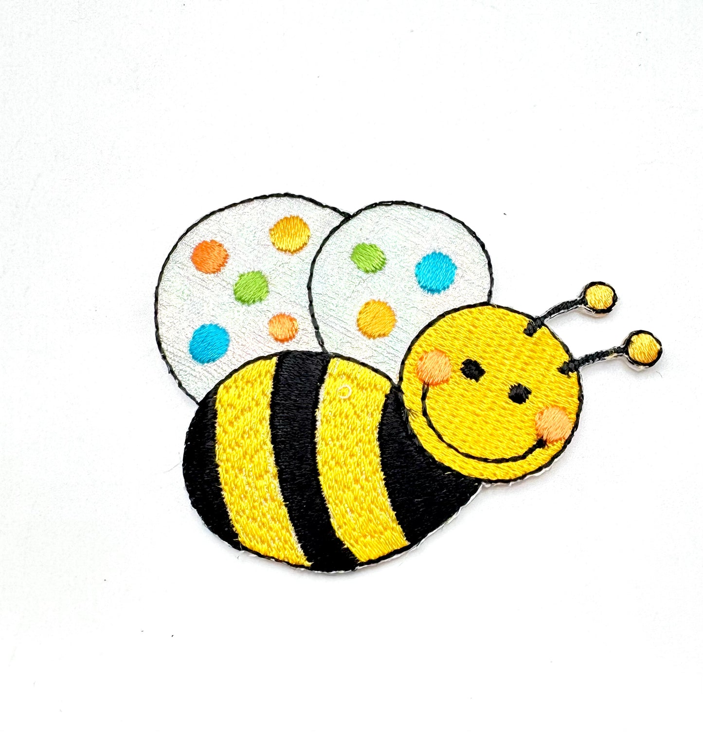 Bumble Bee Embroidered Iron-On 2.25" x 2”