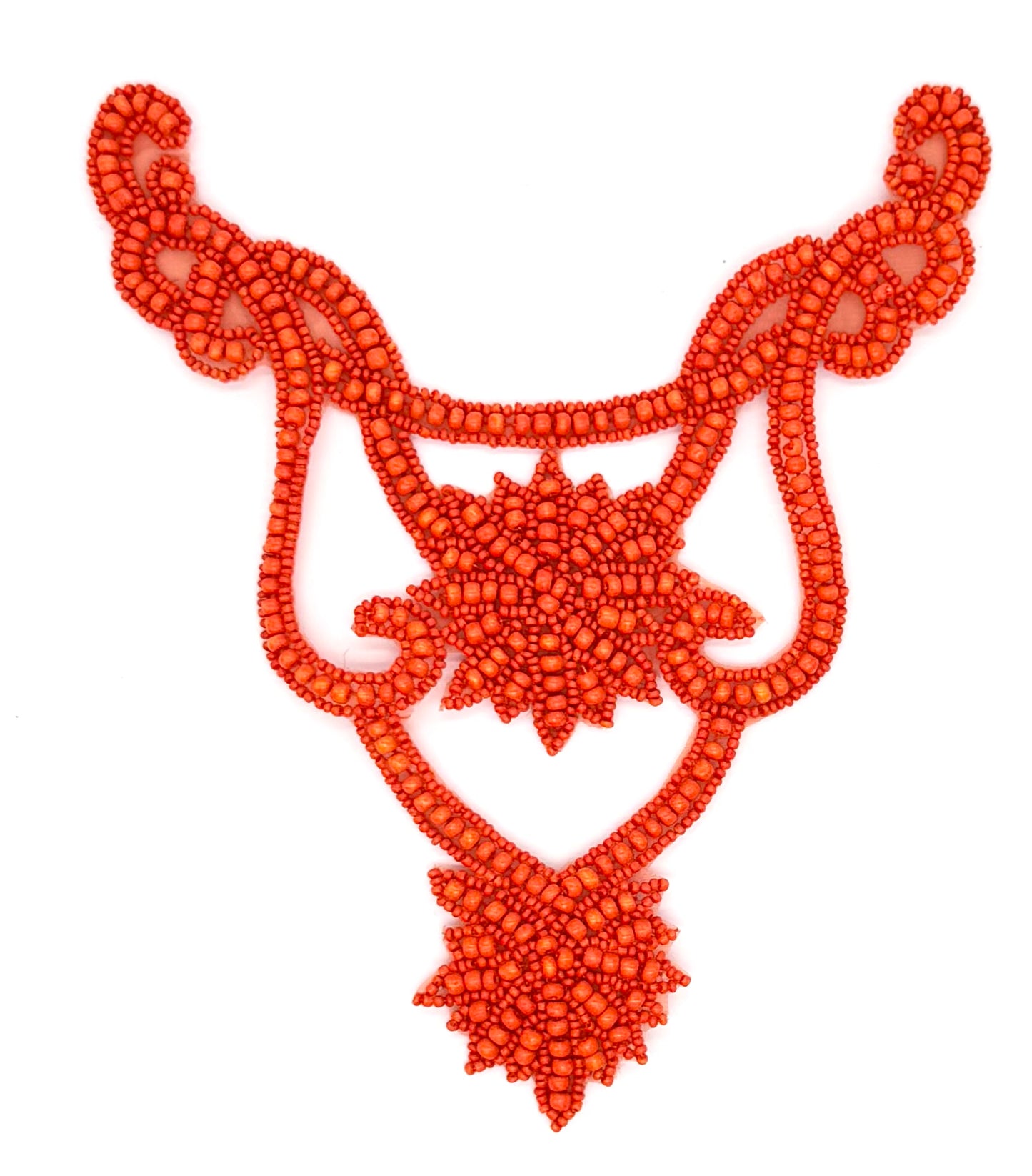 Apliques de coral con diseño de motivos - Juego de 3 piezas o piezas separadas - Pieza para cuello y pares