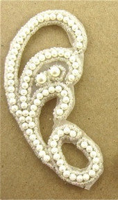Par de motivos de diseñador o individuales - Cuentas de perlas 10,16 cm x 5,08 cm