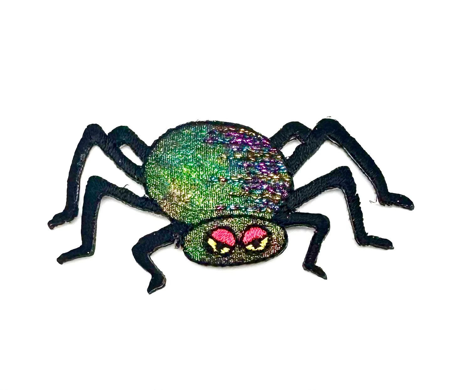 Araña para Halloween, bordada termoadhesiva de 2.5" x 1.5"