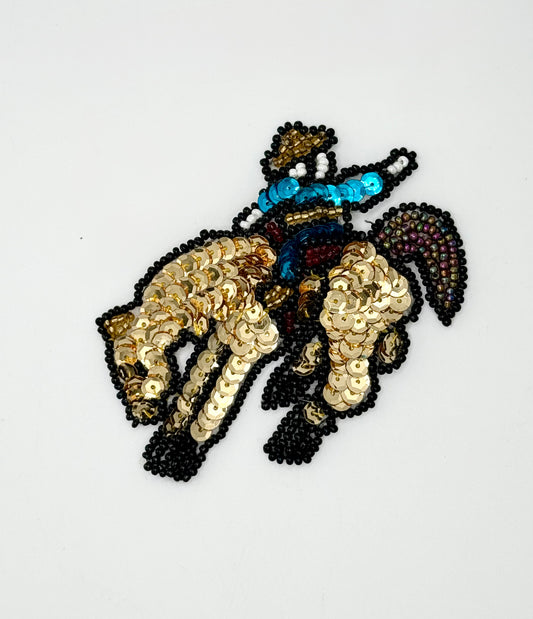 Rodeo Horse and Rider 3.5" x 3.5"