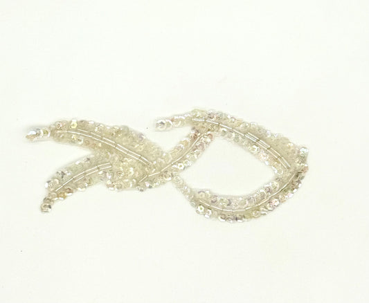 Adorno de diseño Twist - Lentejuelas iridiscentes 5" x 2"