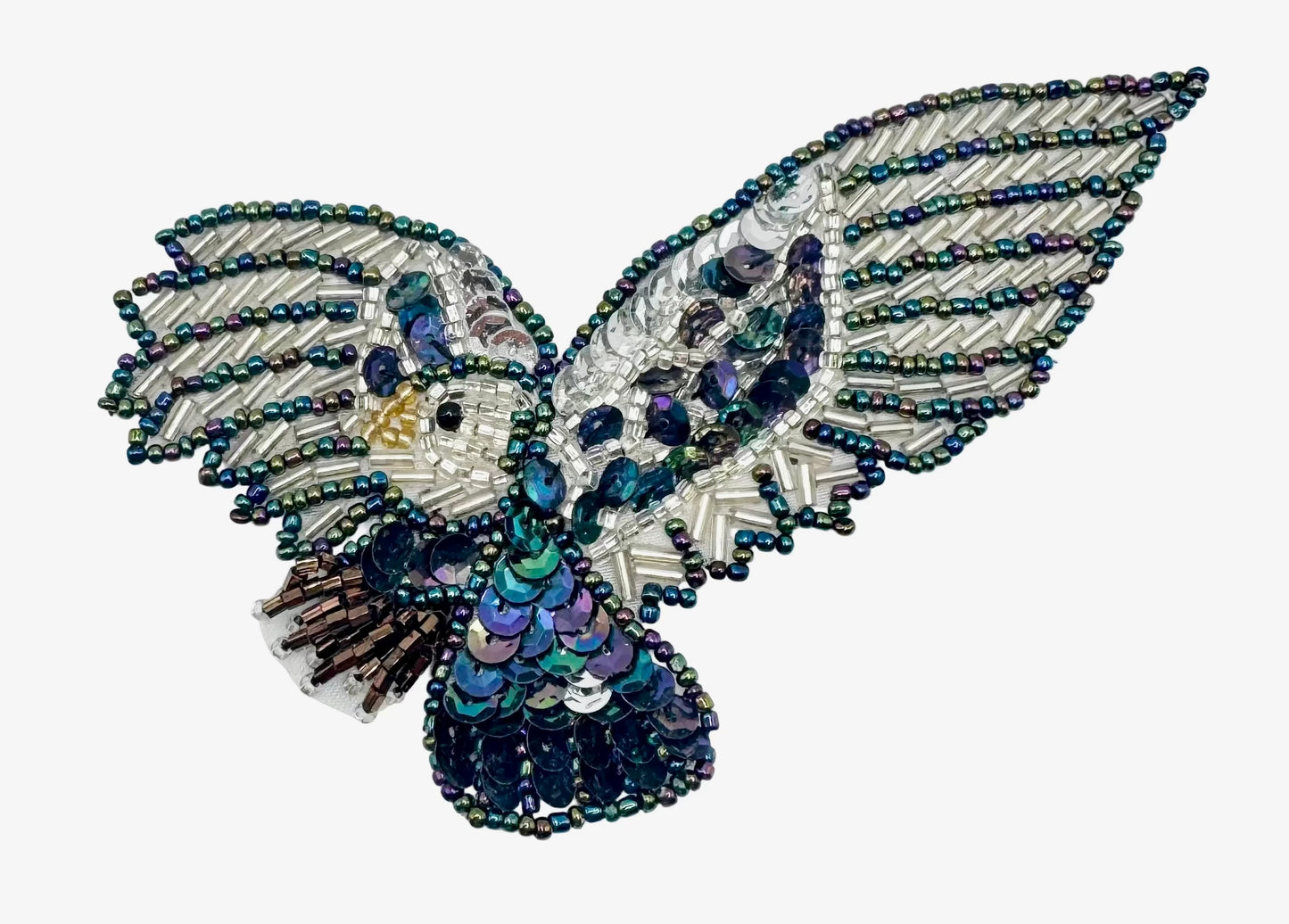 Águila con lentejuelas y cuentas Moonlight 4.5” x 3”