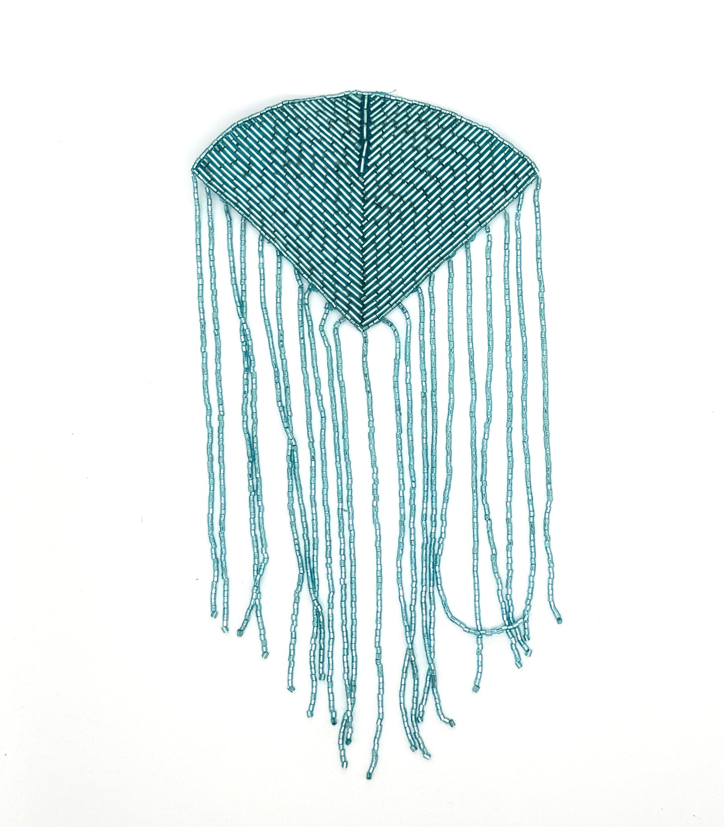 Epaulet - Turquoise Beads 9”x 5”