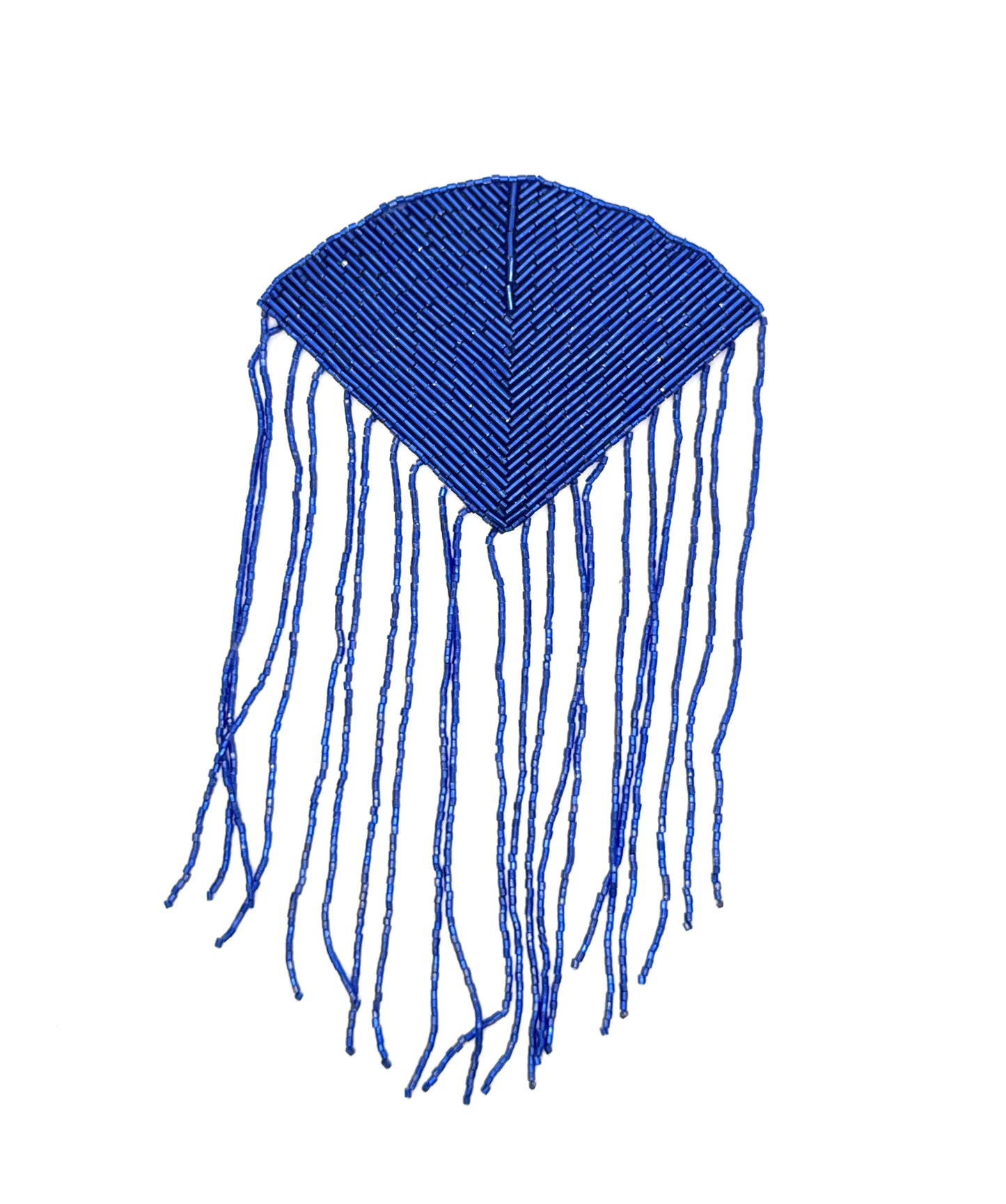 Hombrera - Cuentas Azul Royal 22,86 cm x 12,7 cm