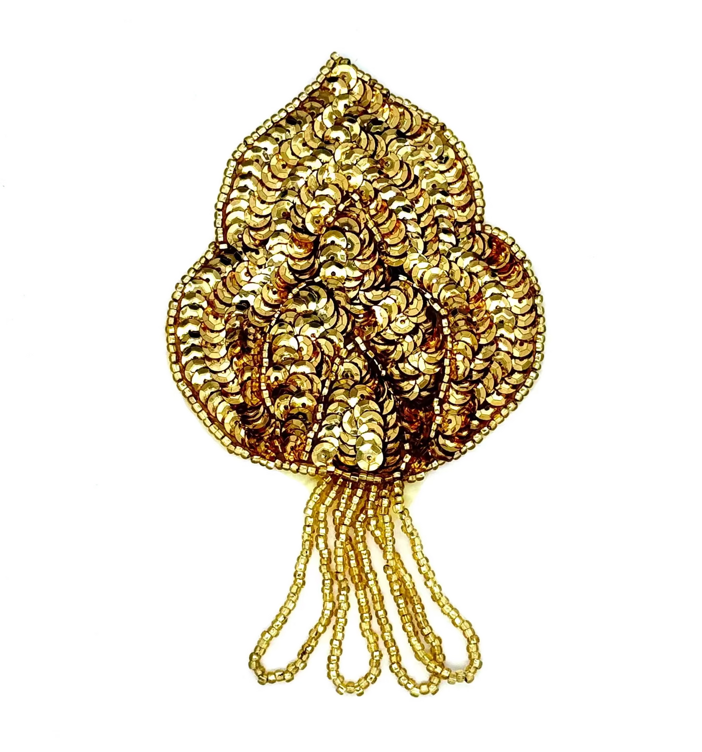 Epaulet - Choice of Color - Sequins -  Beads 6" x 3.5"