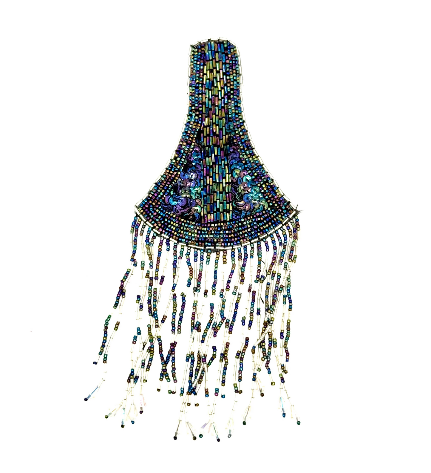 Hombrera - Lentejuelas de color a elegir - Cuentas 22.86 cm x 10.16 cm