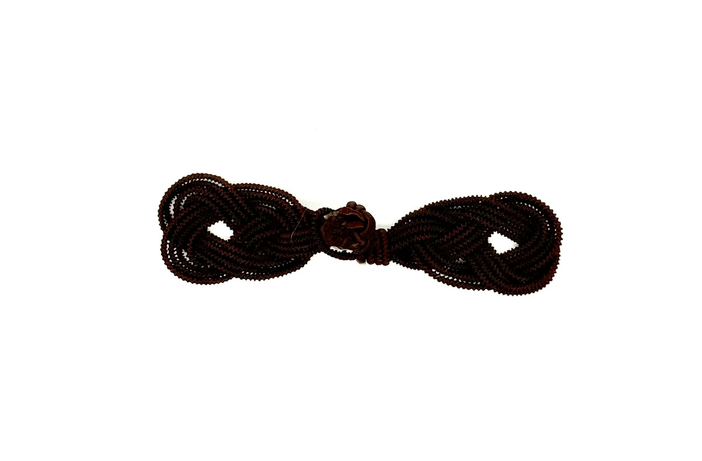 Cierre de rana - Trenzado - Marrón espresso 5.5" x 1.25"