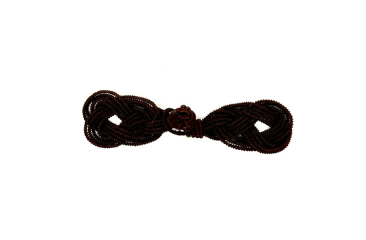Frog Closure - Braided - Espresso Brown 5.5" x 1.25"