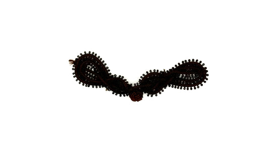 Frog Closure - Espresso Brown - Choice of Size 6”x 1.25”/3”x .75”