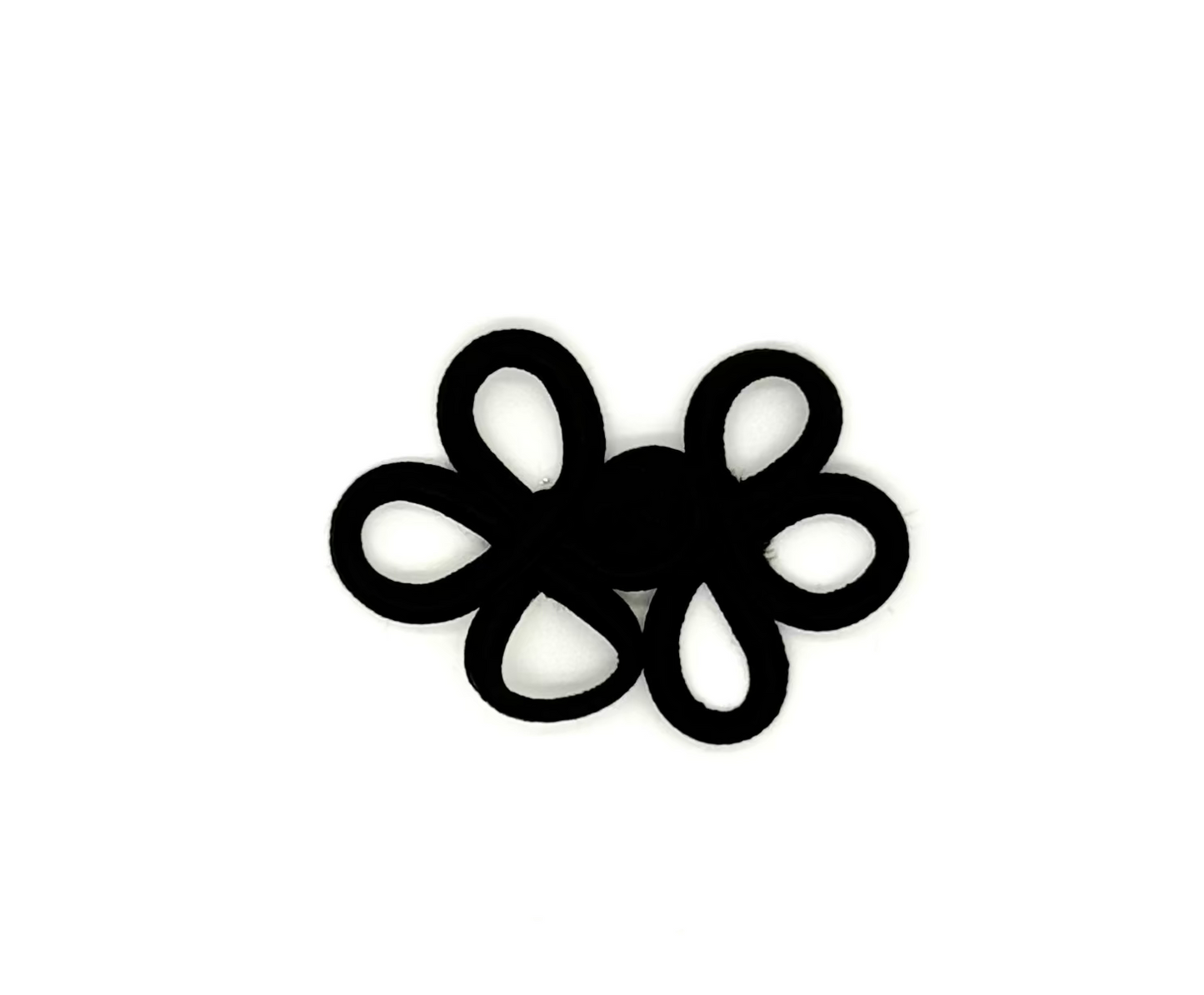Frog Closure - Saya Black 2.5" x 2"