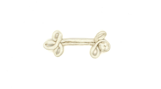 Frog Closure - Ivory 7.5" X 3"