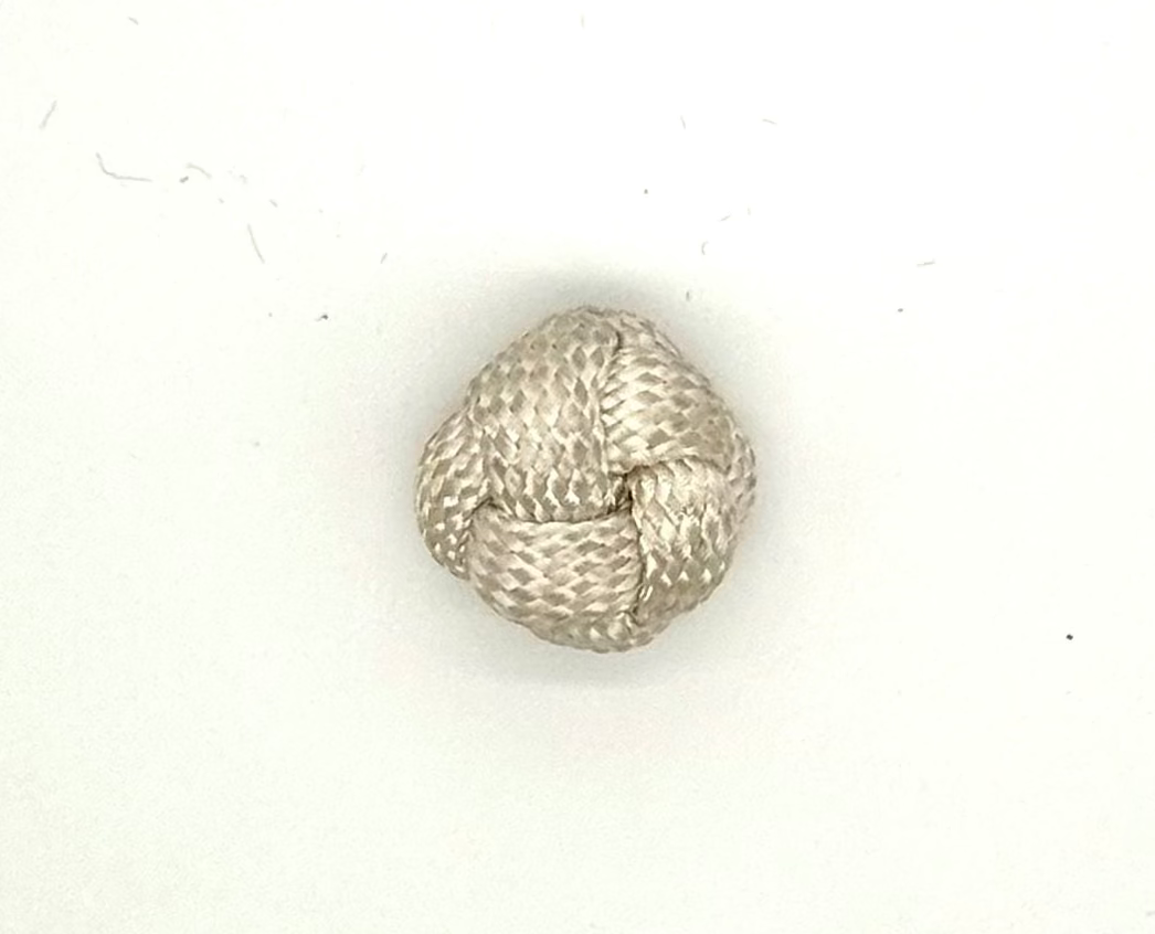 Frog Closure Center - Ivory - Choice of Size 5” or 1”