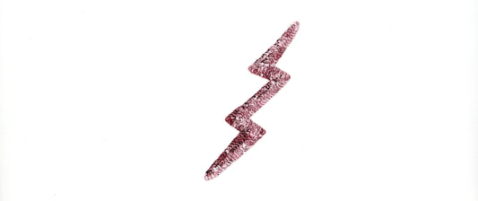 Lightning Bolt Appliqué - Pink Sequins 8” x 2”