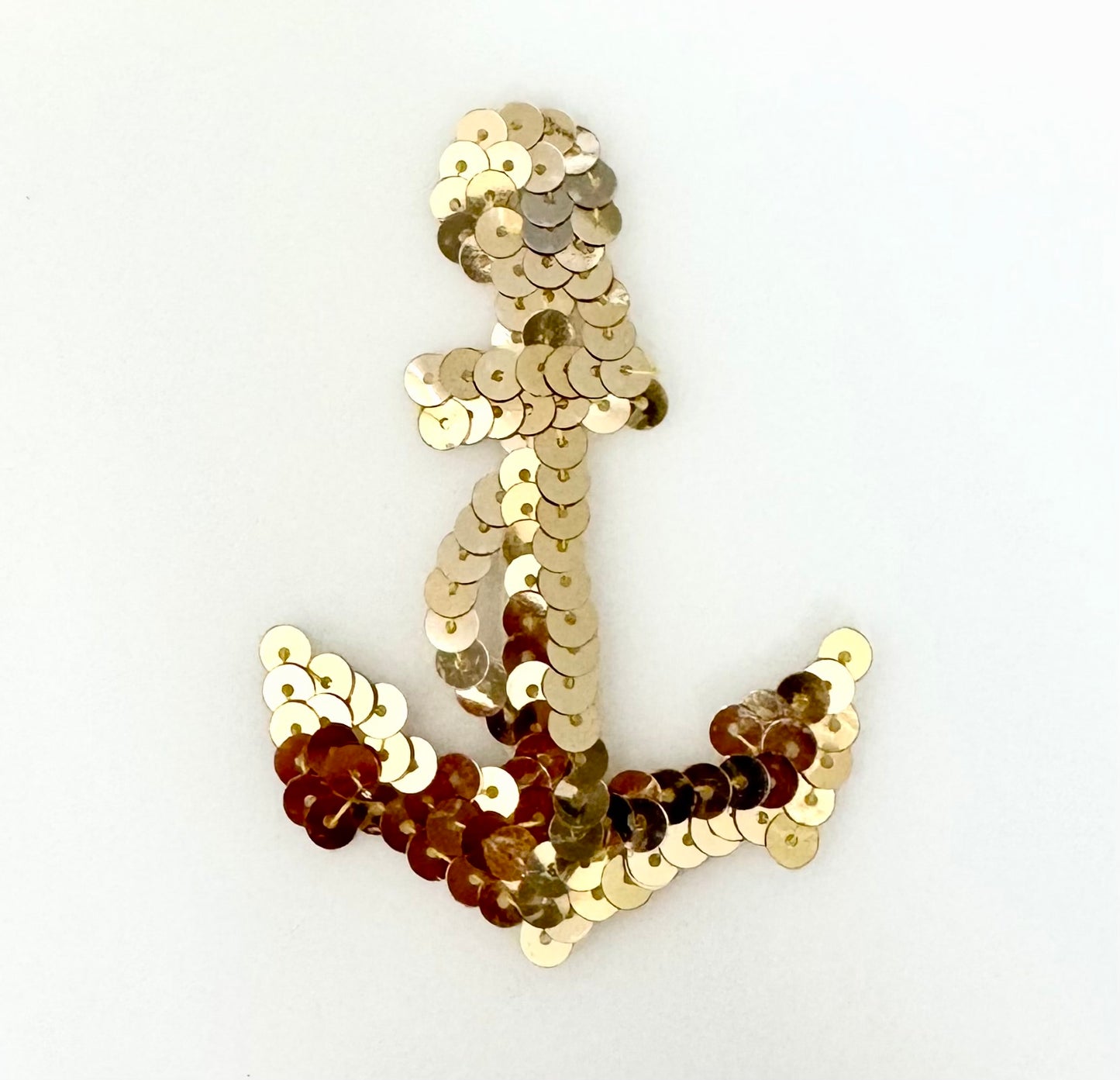 Anchor - Choice of Gold/Silver/China White Flat Sequins -  3" x 2"