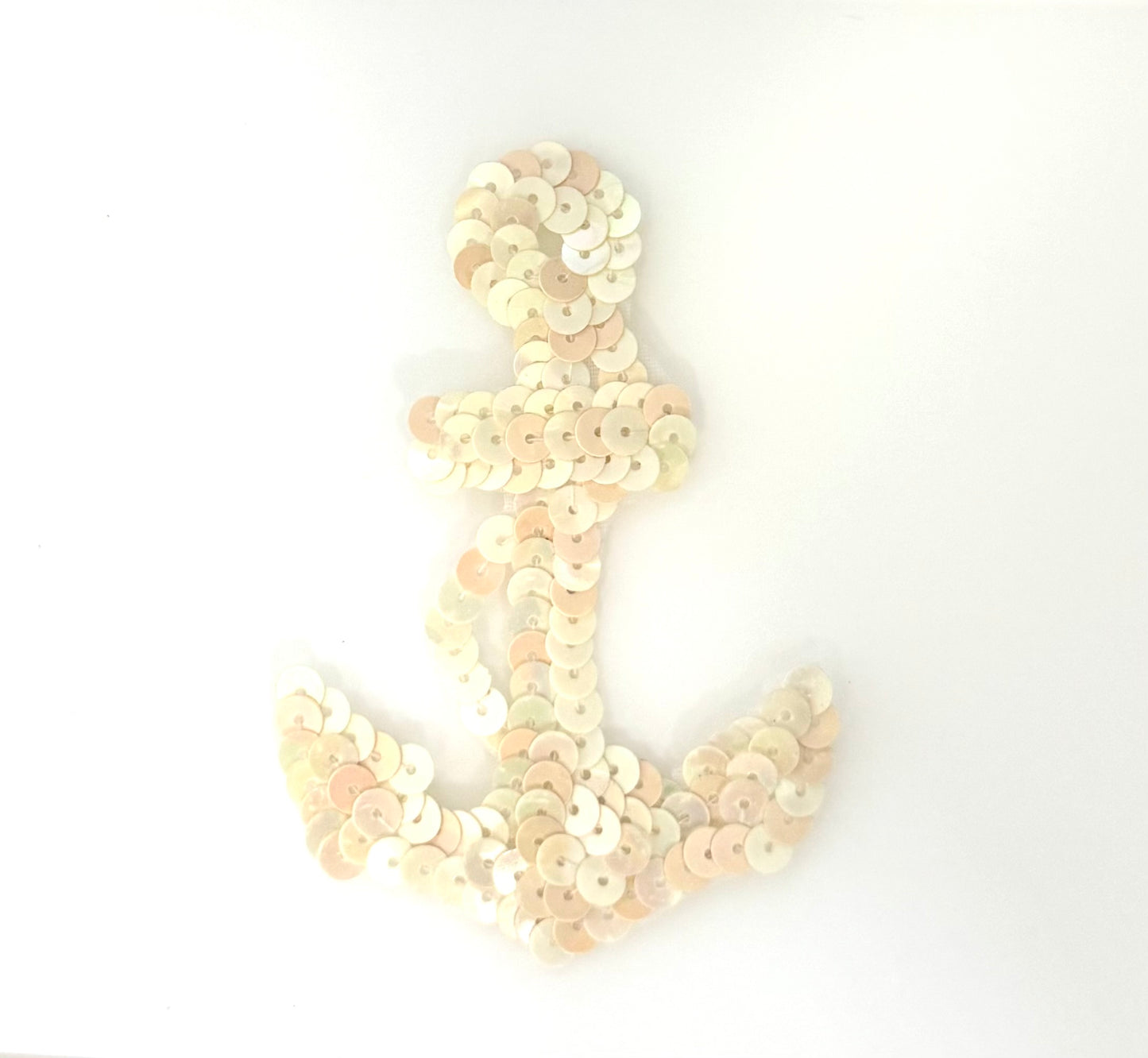 Anchor - Choice of Gold/Silver/China White Flat Sequins -  3" x 2"