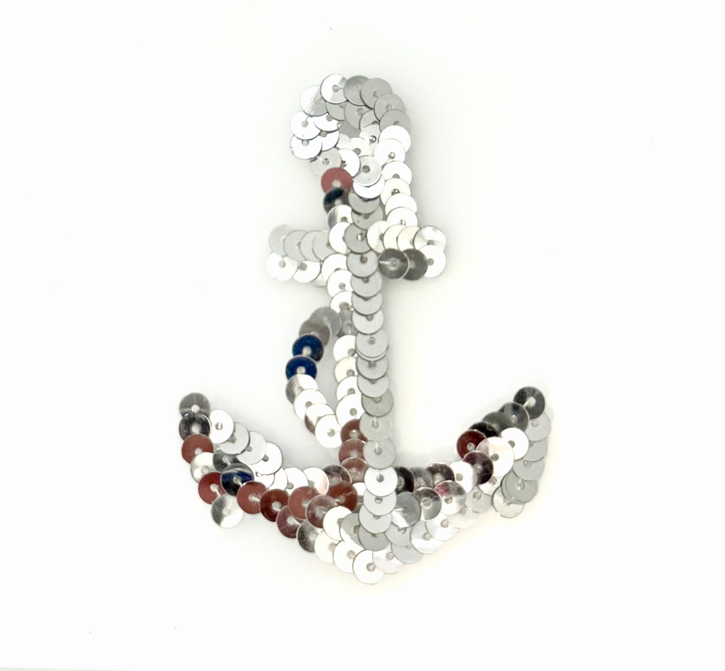 Anchor - Choice of Gold/Silver/China White Flat Sequins -  3" x 2"