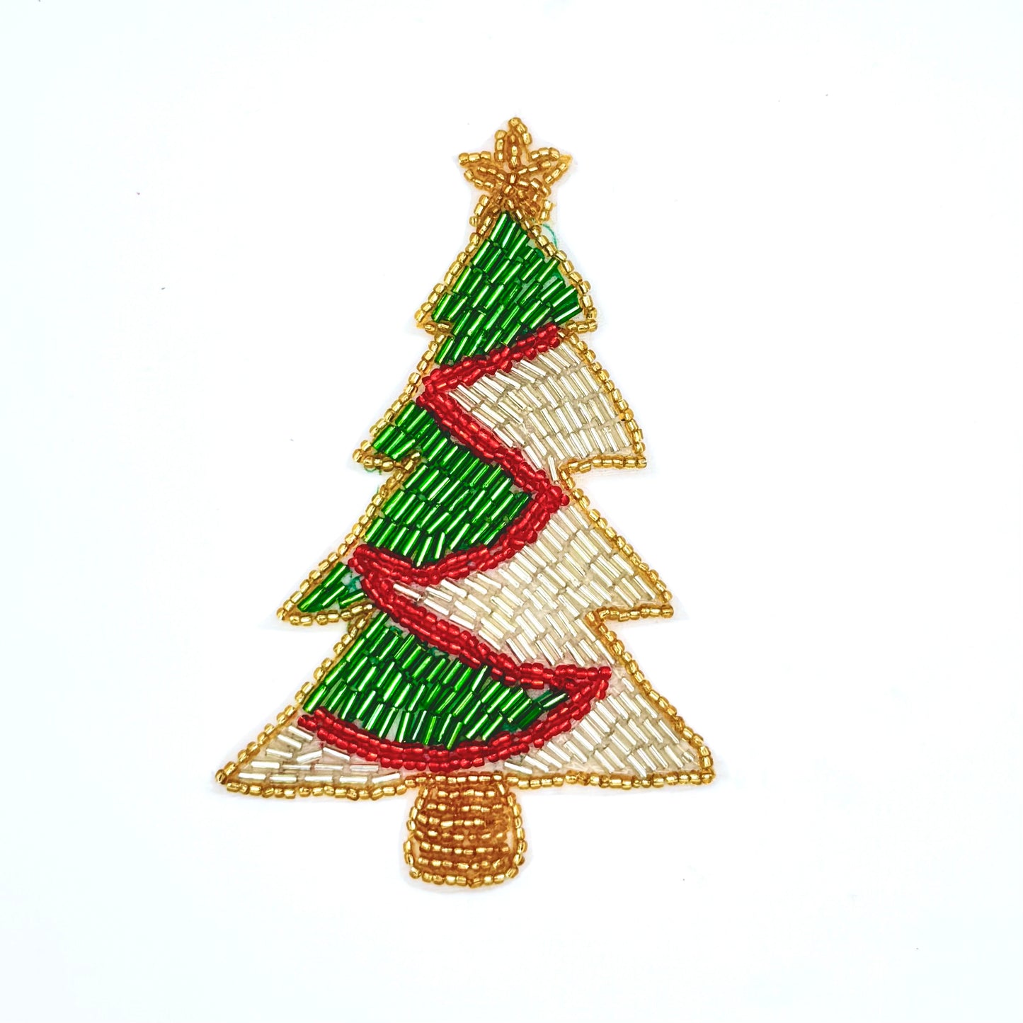 Árbol de Navidad con Cuentas Multicolor 5" x 3.25"