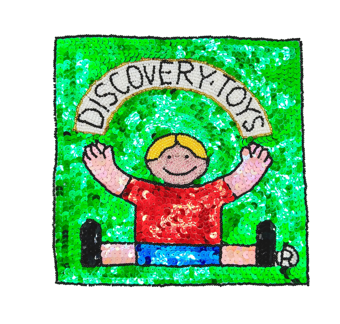 Vintage Sequin Art Panel – Children's Activity Design, 8" x 8"