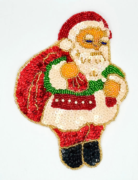 Old Time Santa with Bag 6.75" x 4.75"