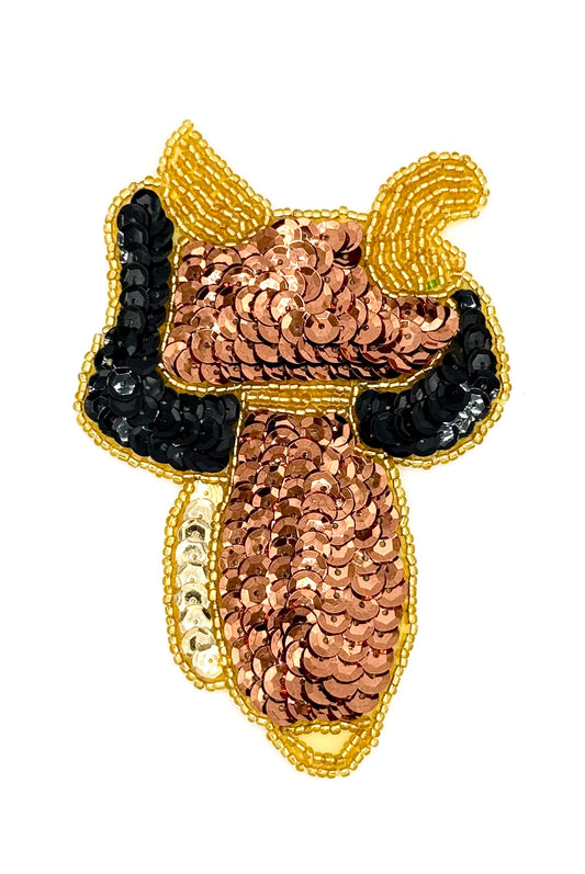 Saddle - Bronze, Gold and Black 4.75" x 3"