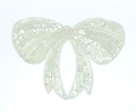 Bow - Iridescent Sequins and Beads 7.5" x 5.5"