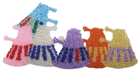 Robots con Cuentas Multicolor 7.5”x 4”