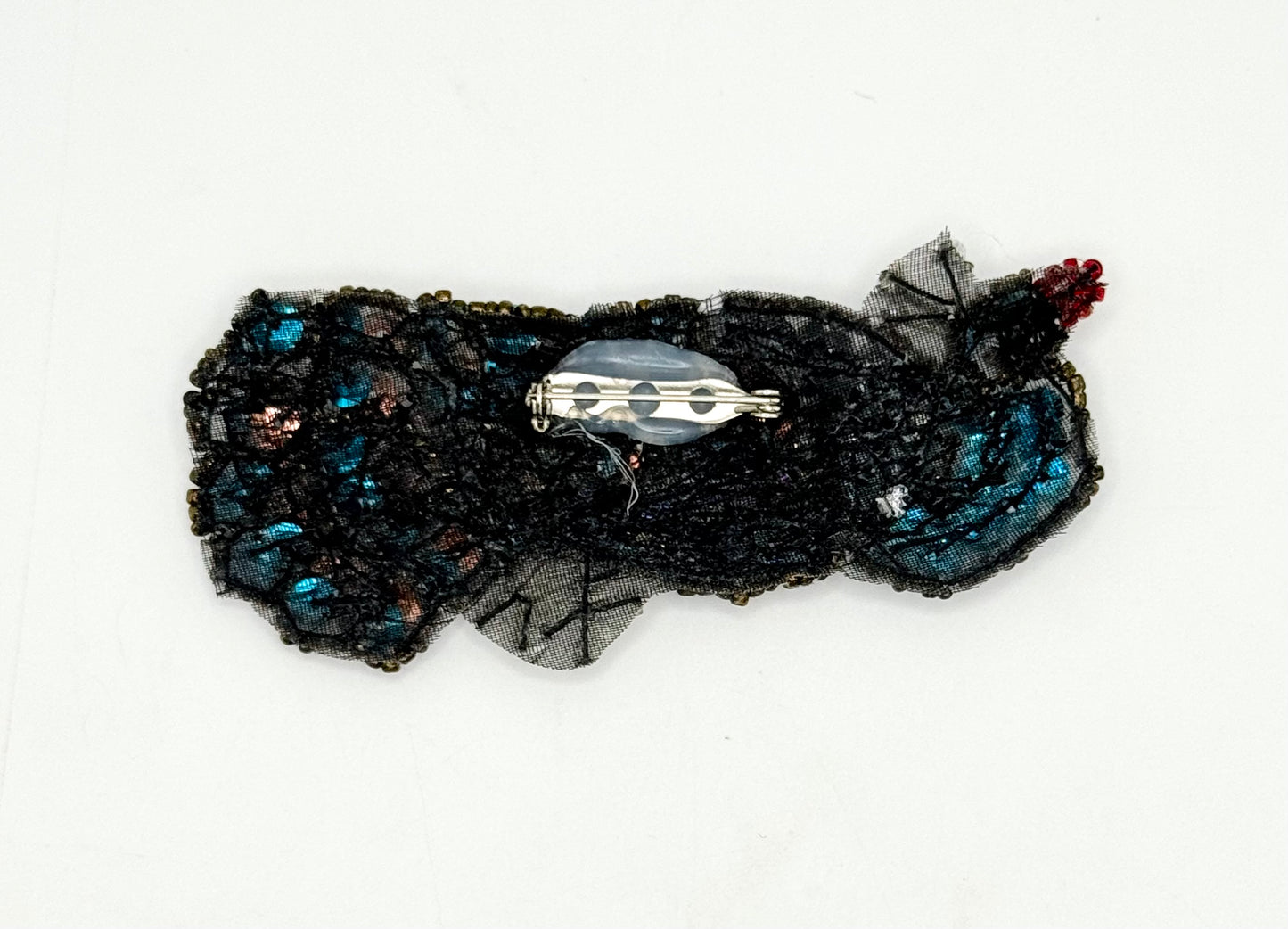 Peacock - Multi-Colored Sequins and Beads 3.75" X 1.5"