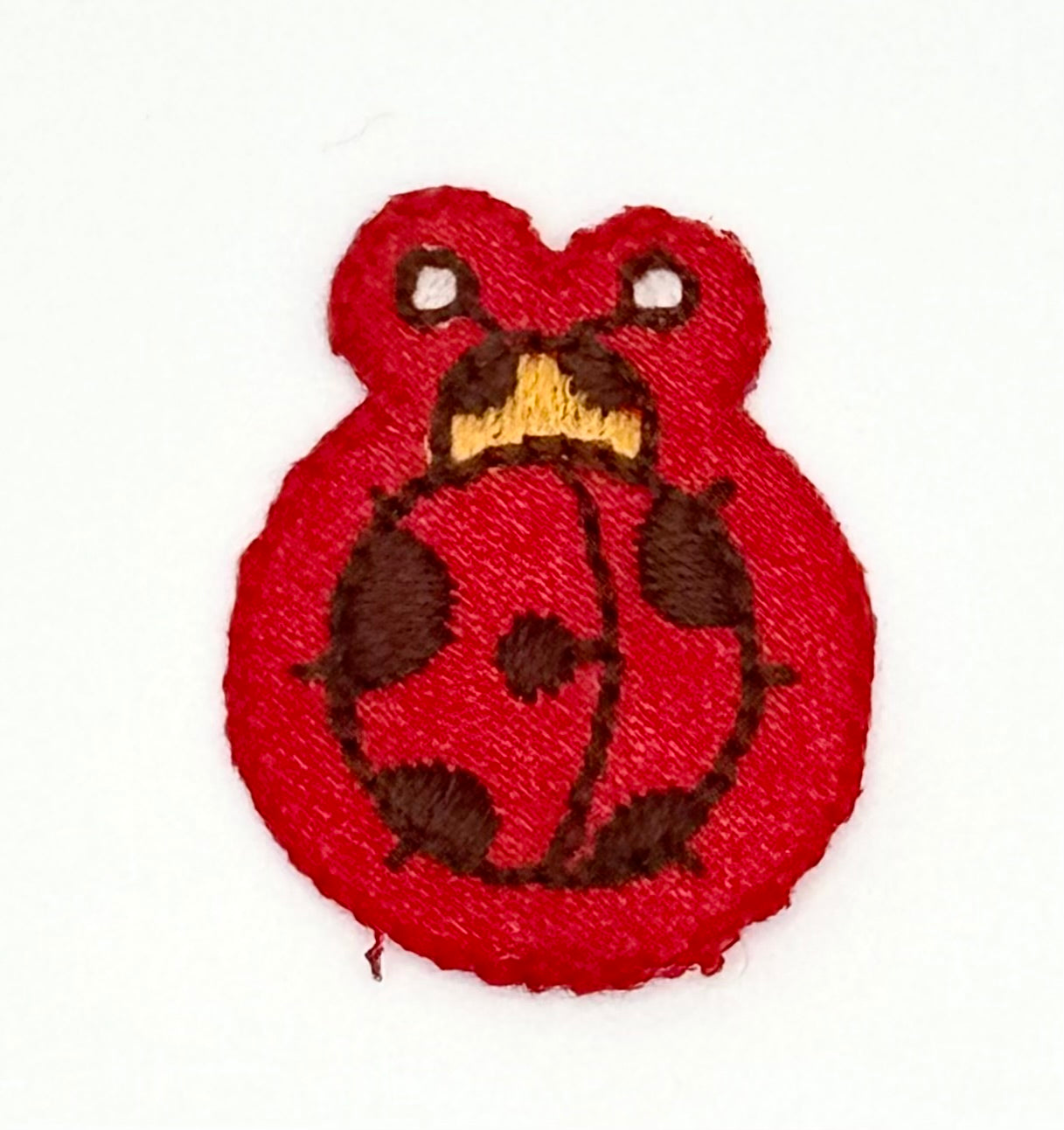 Red and Black Embroidered Ladybug - Iron-on 1" x .75"