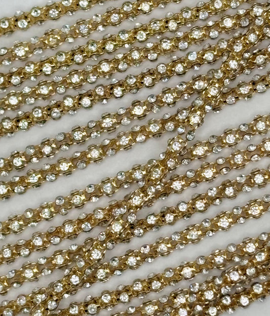 Metal Rhinestone Rope - 4MM