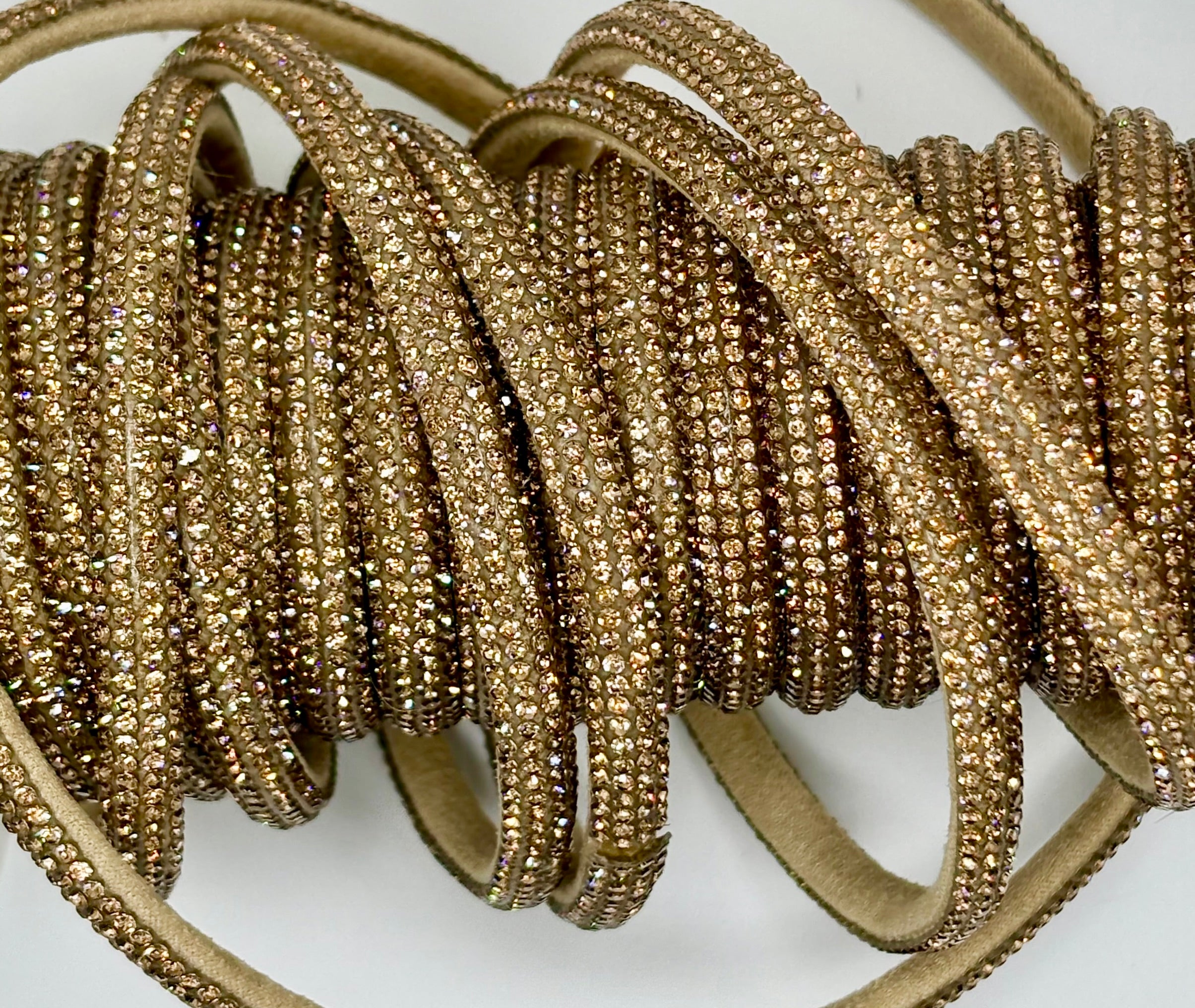 Rhinestone Rope - 6MM - Half Round – SequinAppliques