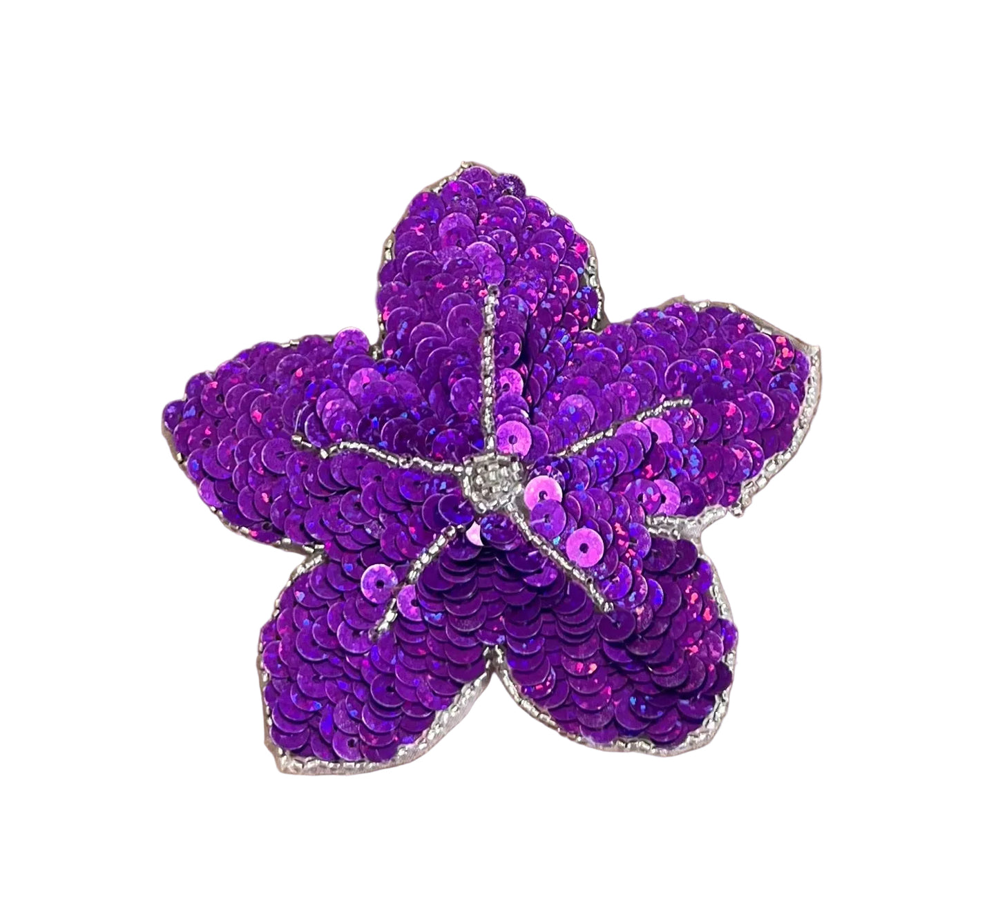 Lentejuelas y abalorios de flores de 4.25"x 4.25"