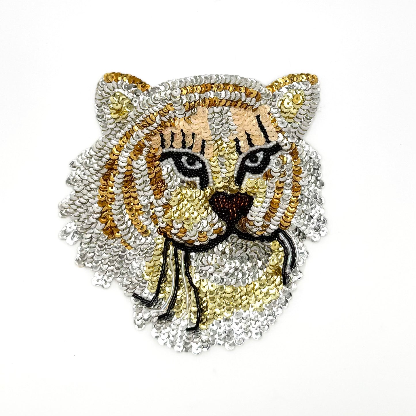 Bobcat - Sequins and Beads - 6" x 6"