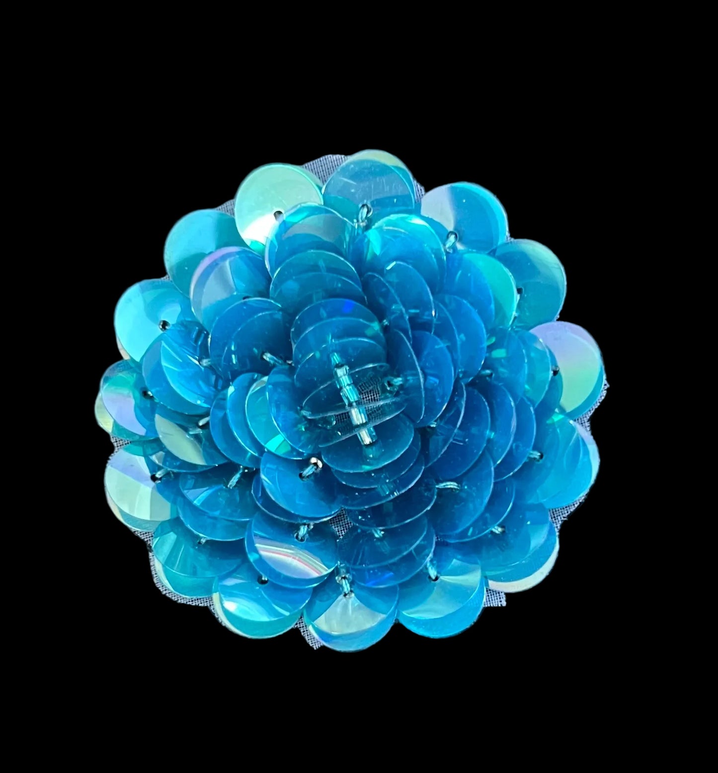 Flower - Round Turquoise High Rise 2" x 2"
