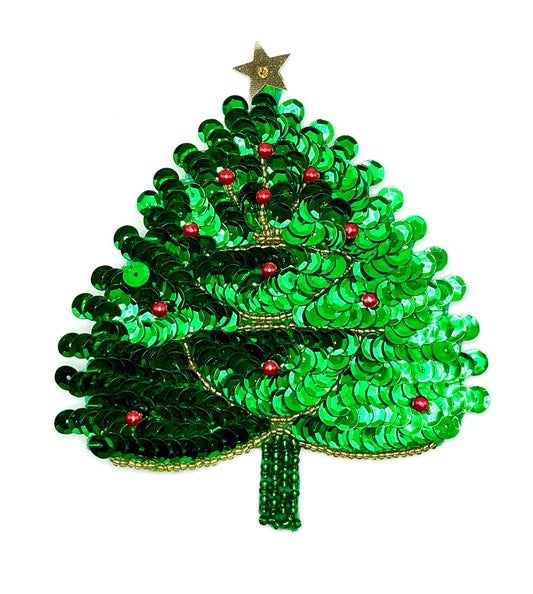 Christmas Tree with Ornaments 4.5" x 4"