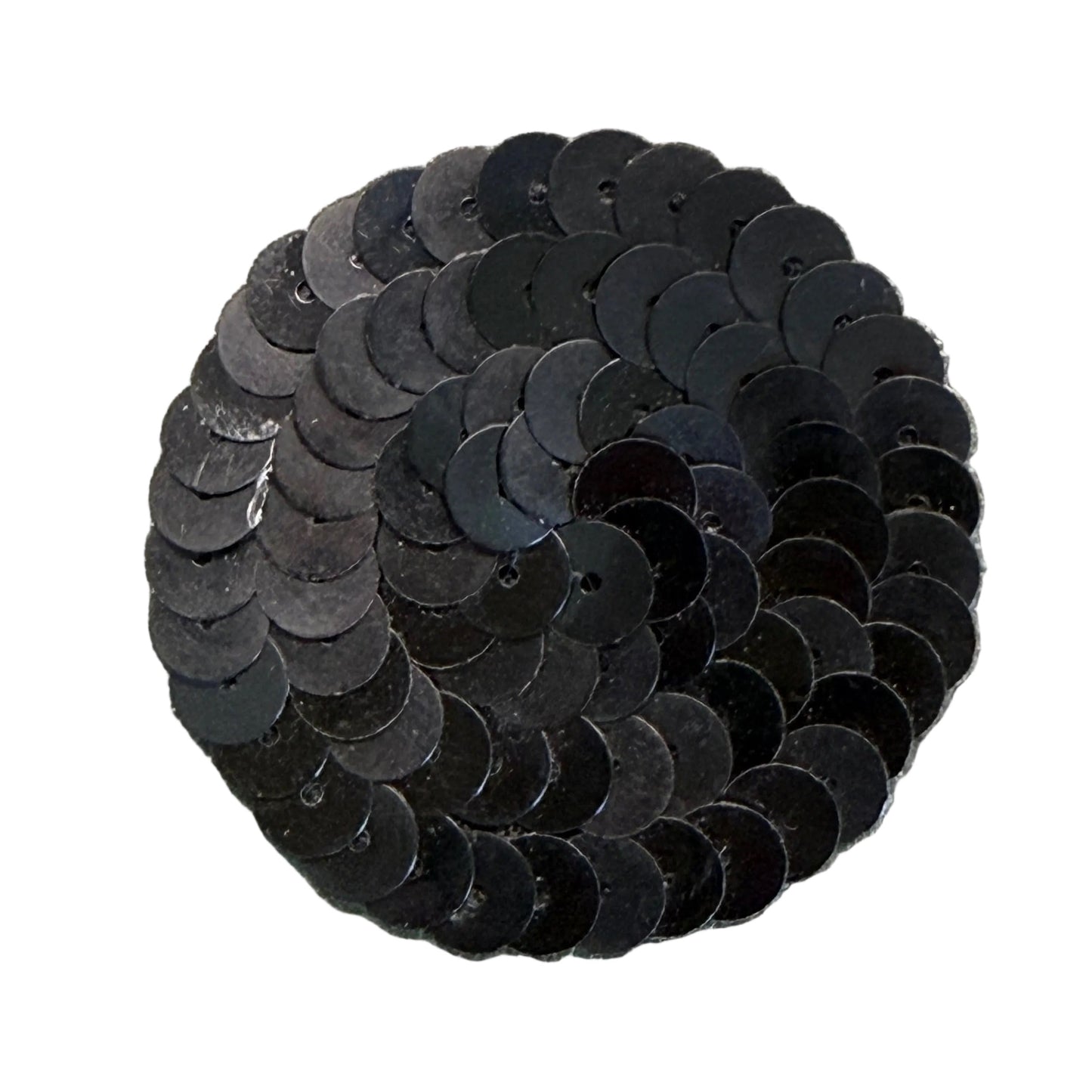 Lentejuelas Circulares de Puntos Negros sin bordes de cuentas 1.5"