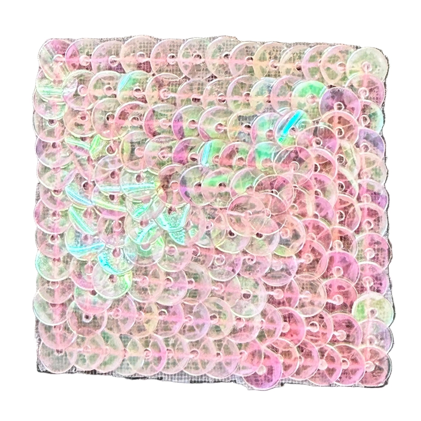 Cuadrado de color a elegir con lentejuelas de 3"