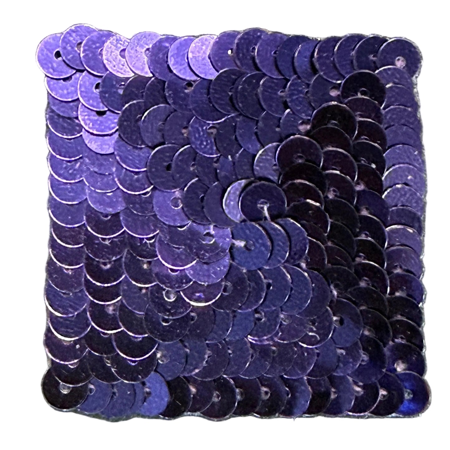 Cuadrado de color a elegir con lentejuelas de 3"