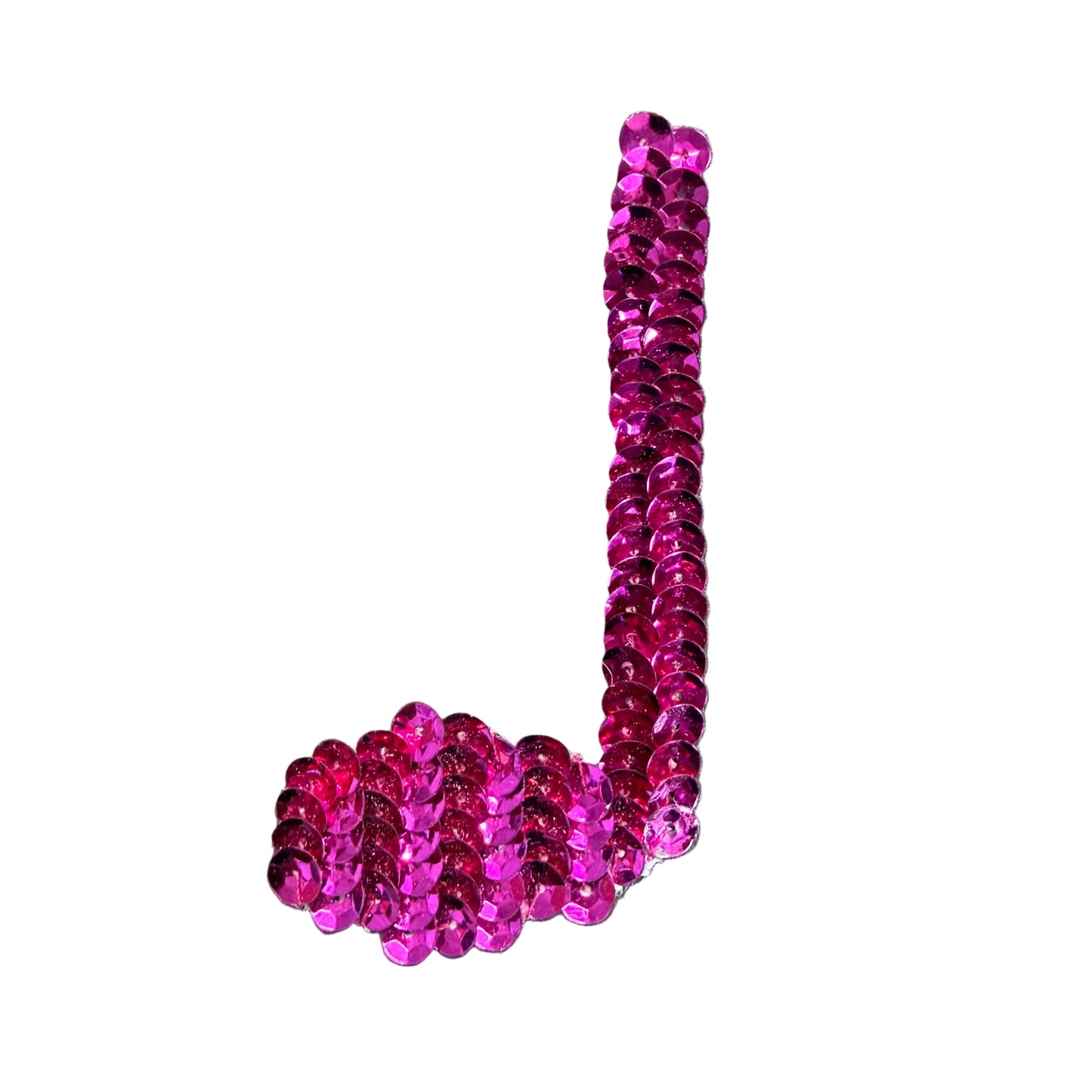 Nota individual con lentejuelas fucsia de 7,62 cm x 5,08 cm